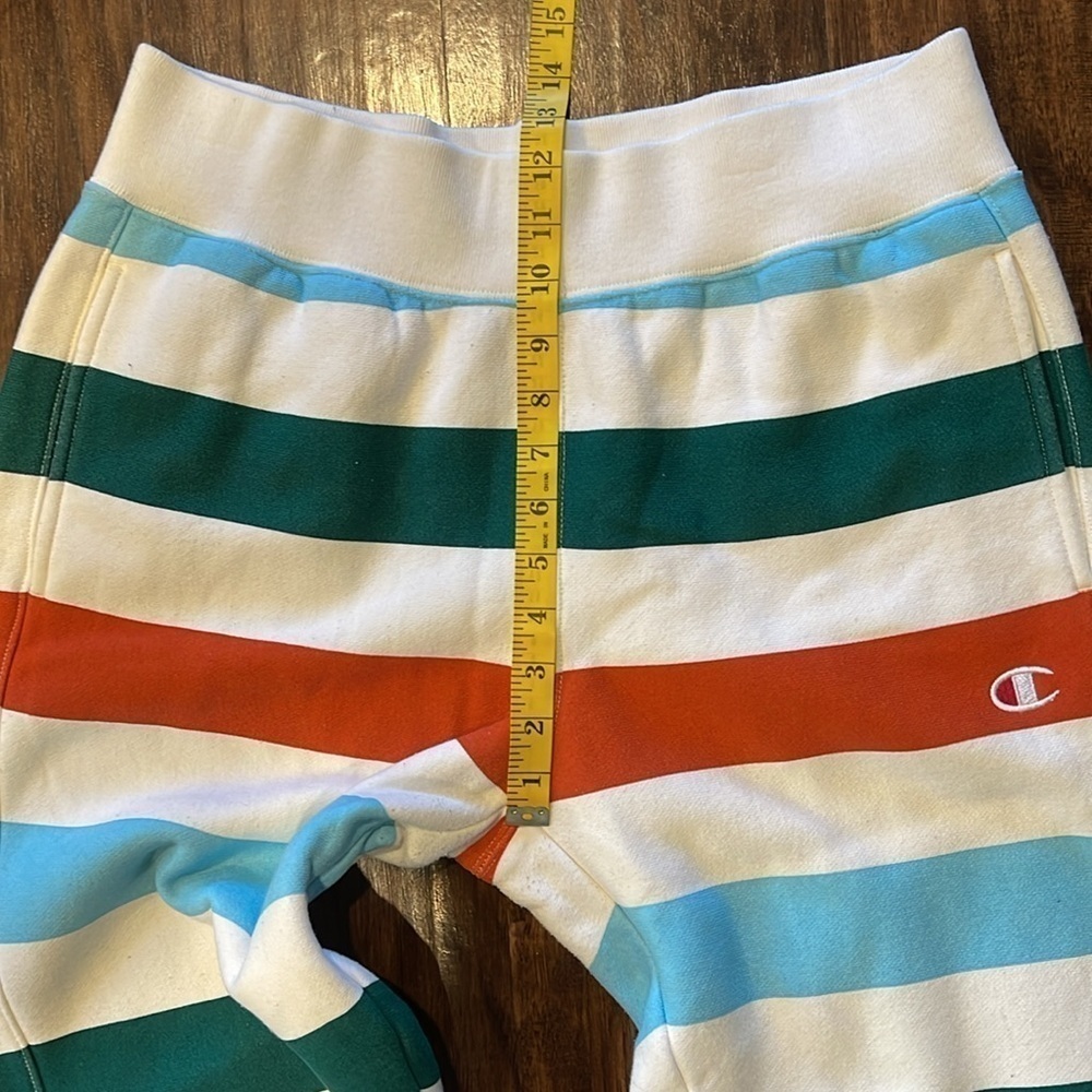 Champion x Urban Outfitters Reverse Weave Striped Joggers - size Large - Picture 7 of 13